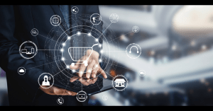 A photo of a man's arm with digital effects | "What Marketing Materials Do I Need for my Business" on LOJO Marketing's Galactic Learning Center.