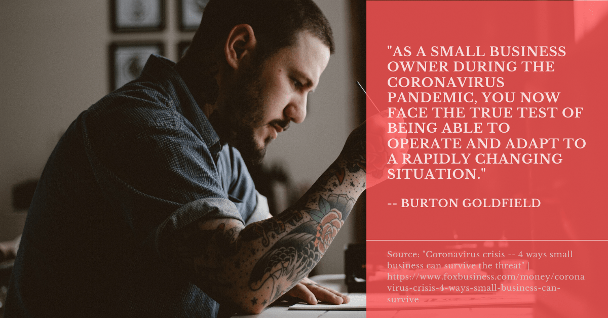 A quote from Burton Goldfield.