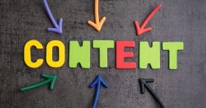 A featured image for a blog post on topic clusters by LOJO Marketing.