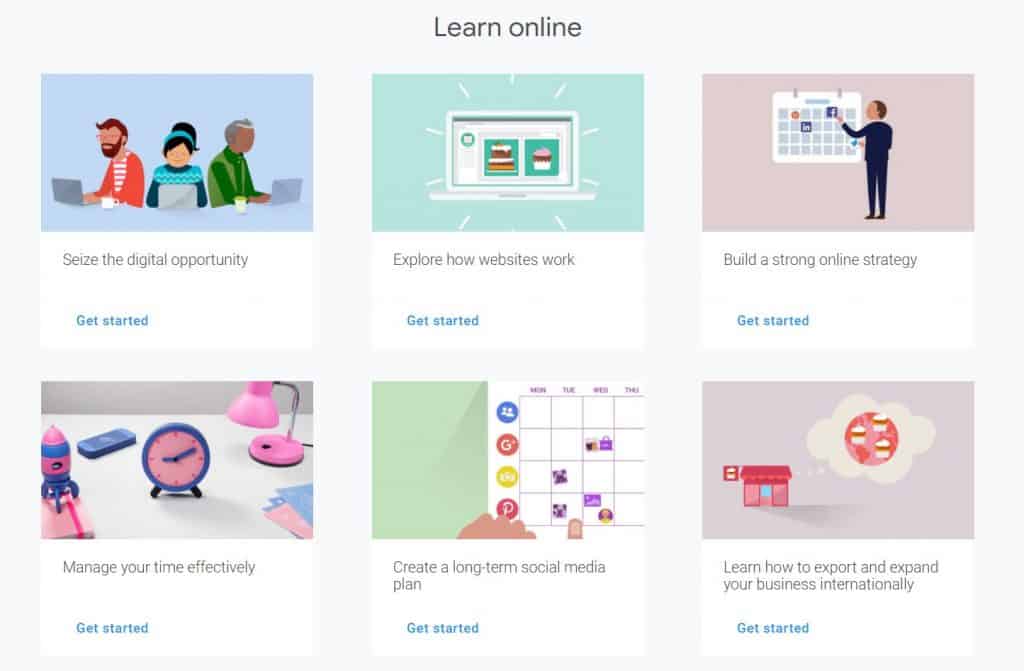 A screenshot of Google Digital Garage | A featured image from LOJO Marketing's article "Google Digital Garage: What Is It? (And Why Should I Check It Out?)"