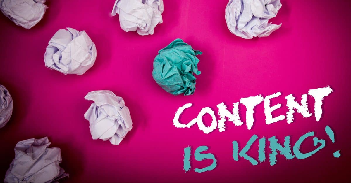 A featured image from "The Many Types of Content Marketing", a blog post from LOJO Marketing | lojomarketing.com