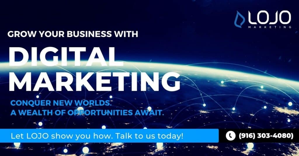 A banner ad promoting our services at LOJO Marketing.