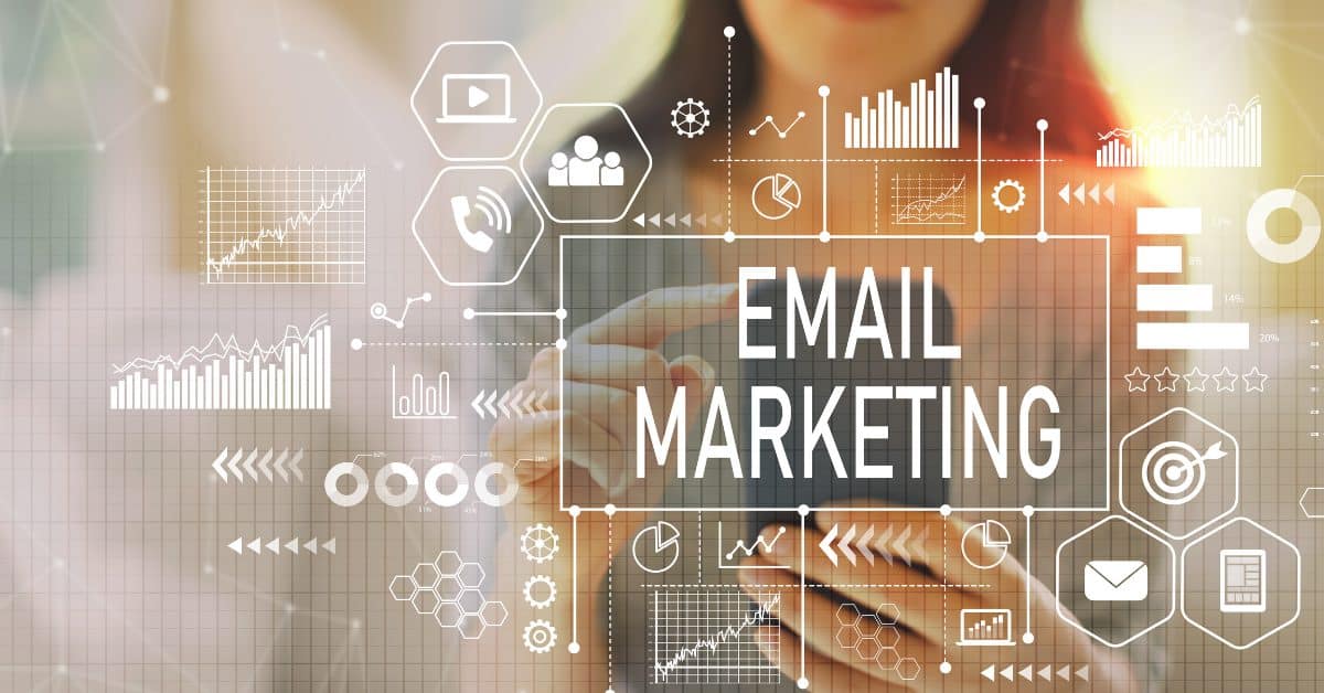 A small business owner managing her business emails | a featured image from "How Do I Build a Successful Email Marketing Campaign?", an article from LOJO Marketing.