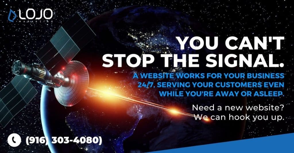 A banner ad promoting our services at LOJO Marketing.