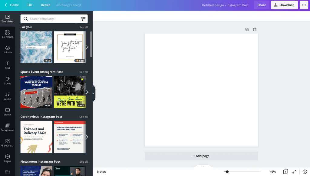 Social Media Tool - Canva