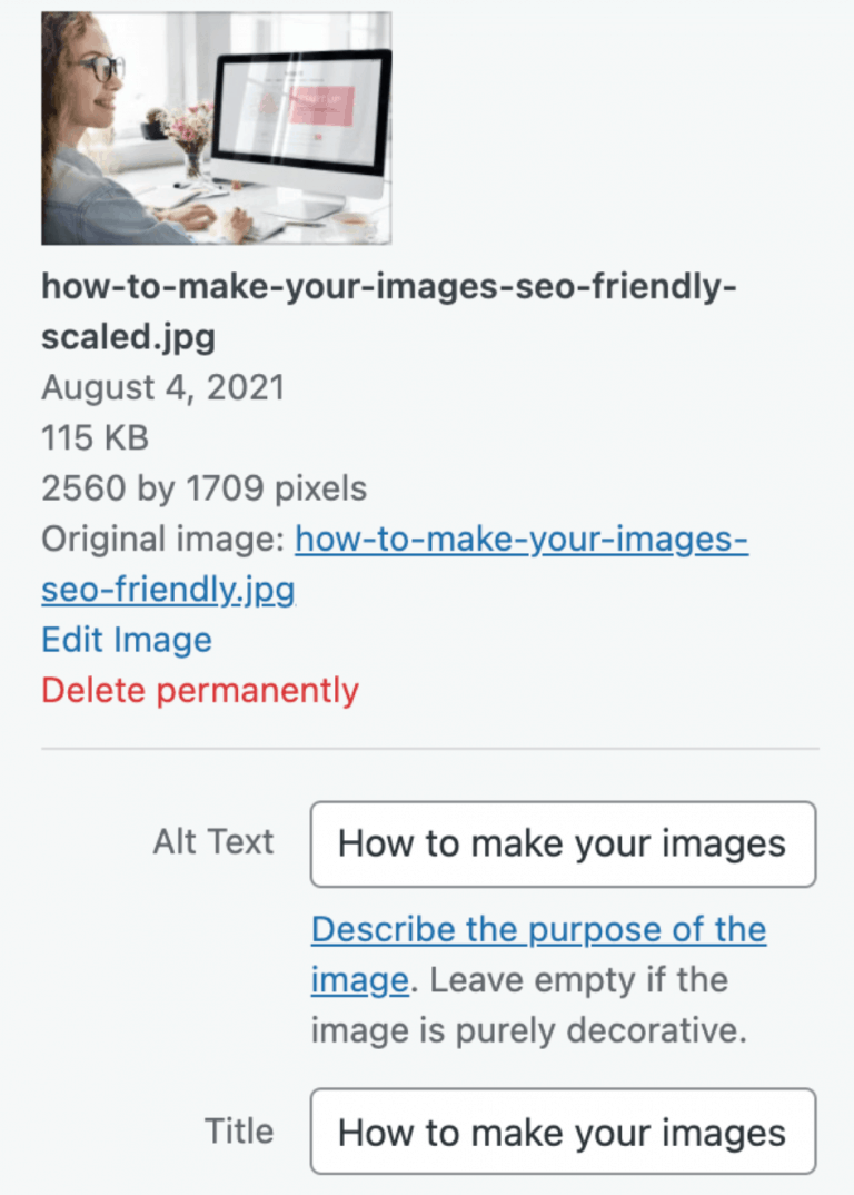 Use Descriptive Alt Texts​